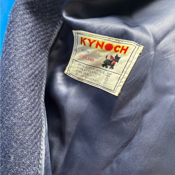 Classic Men's overcoat navy blue vintage pure new wool - Picture 11 of 12